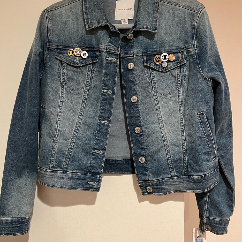 Denim Jacket with back patch - Picture 2 of 5